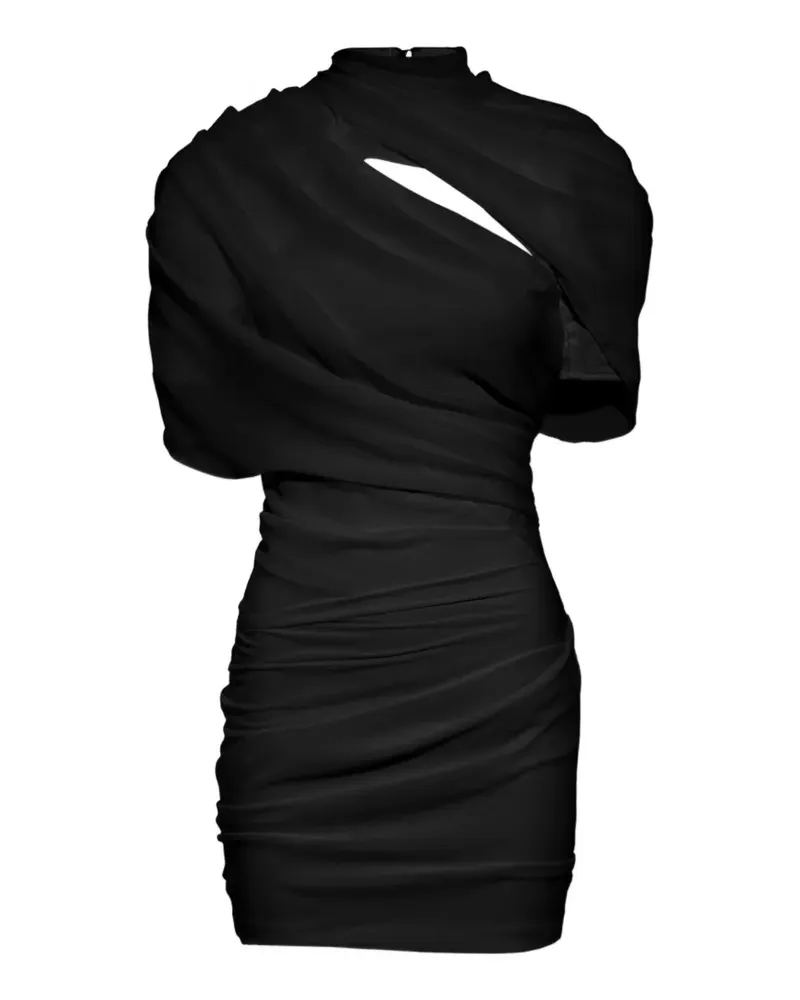 Jacquemus Drapiertes The Castagna Minikleid - Schwarz Schwarz