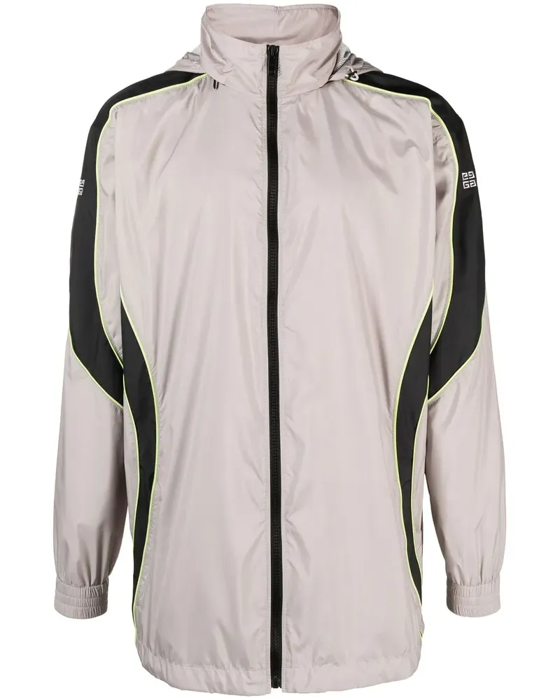Givenchy Kapuzenjacke mit Logo-Print - Nude Nude