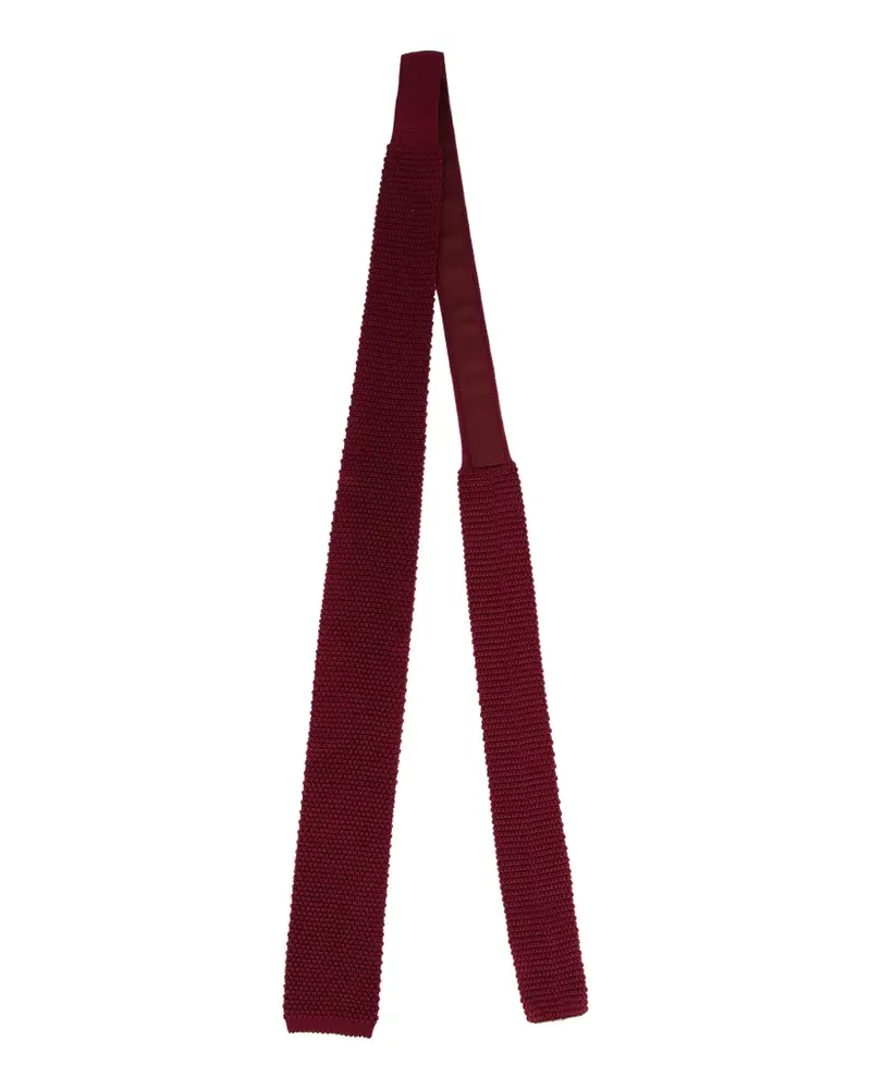 Brunello Cucinelli knitted silk tie - Rot Rot