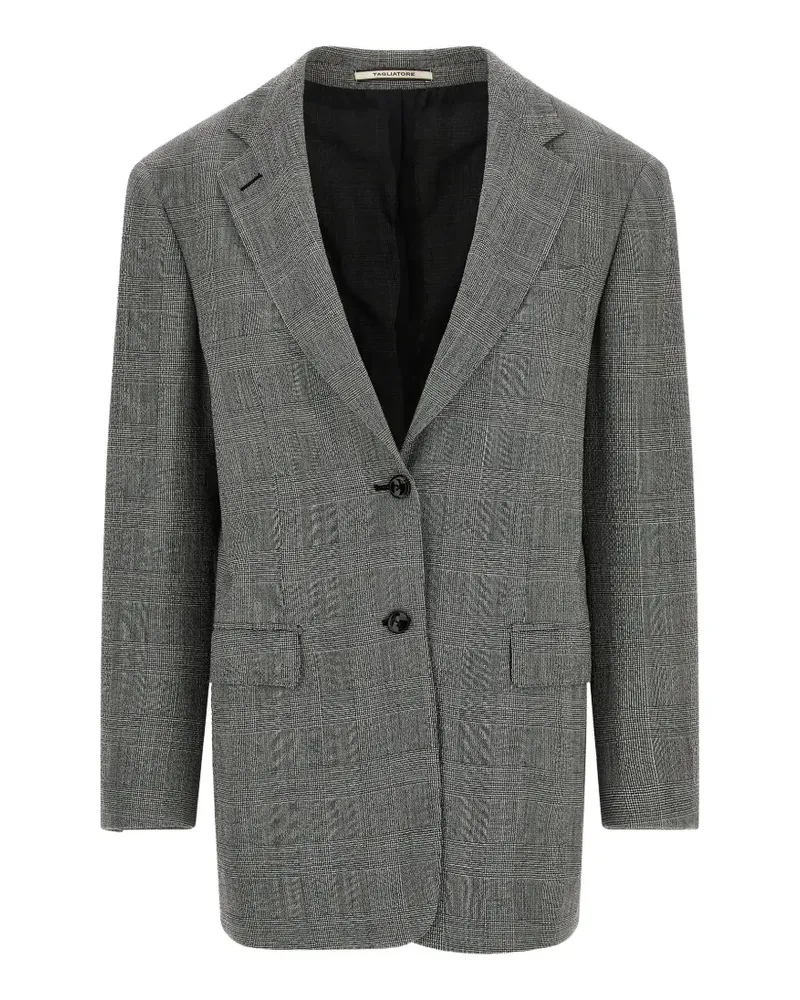Tagliatore Cecily Prince of Wales patterned single-breasted blazer - Grau Grau