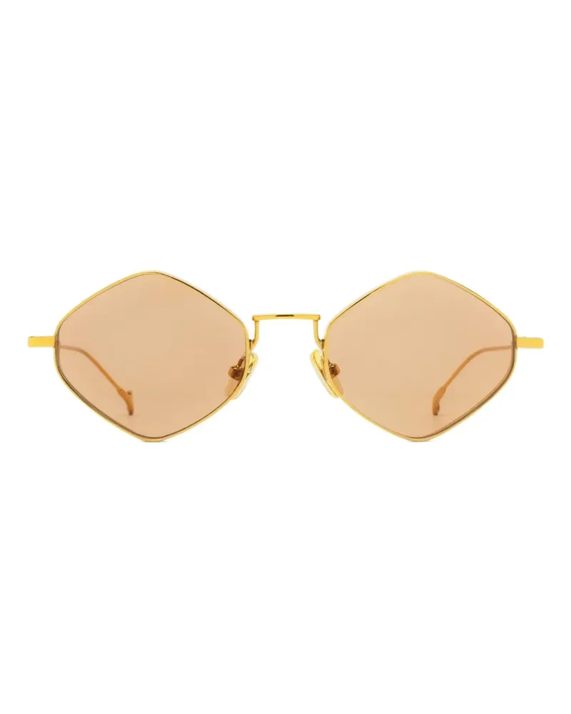 Eyepetizer Zubizuri Sonnenbrille mit geometrischem Gestell - Gold Gold