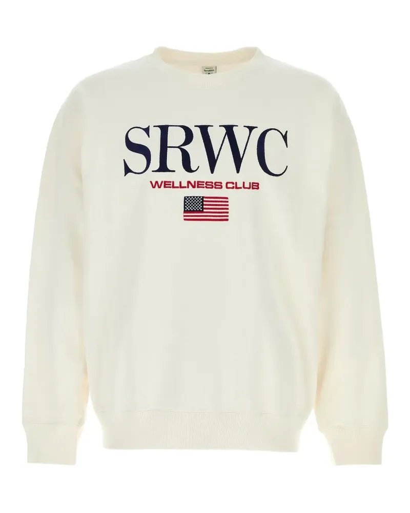SPORTY & RICH crew-neck embroidered sweatshirt - Weiß Weiß