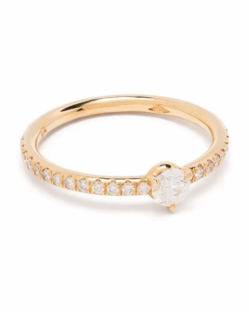 Loyal.e Paris 18kt Solitärring aus recyceltem Gelbgold mit Diamanten Gelb