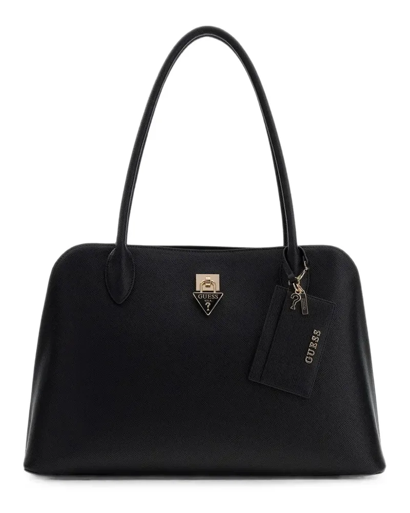 Guess Patsie saffiano-effect tote bag - Schwarz Schwarz