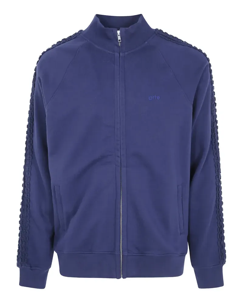 Arte Antwerp Bestickte Jacke mit Reißverschluss - Blau Blau