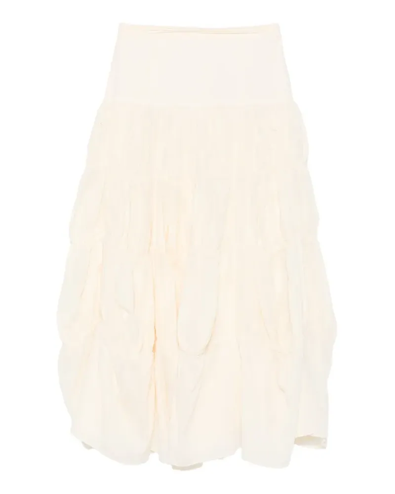 Ulla Johnson Davina drop-waist mid skirt - Nude Nude