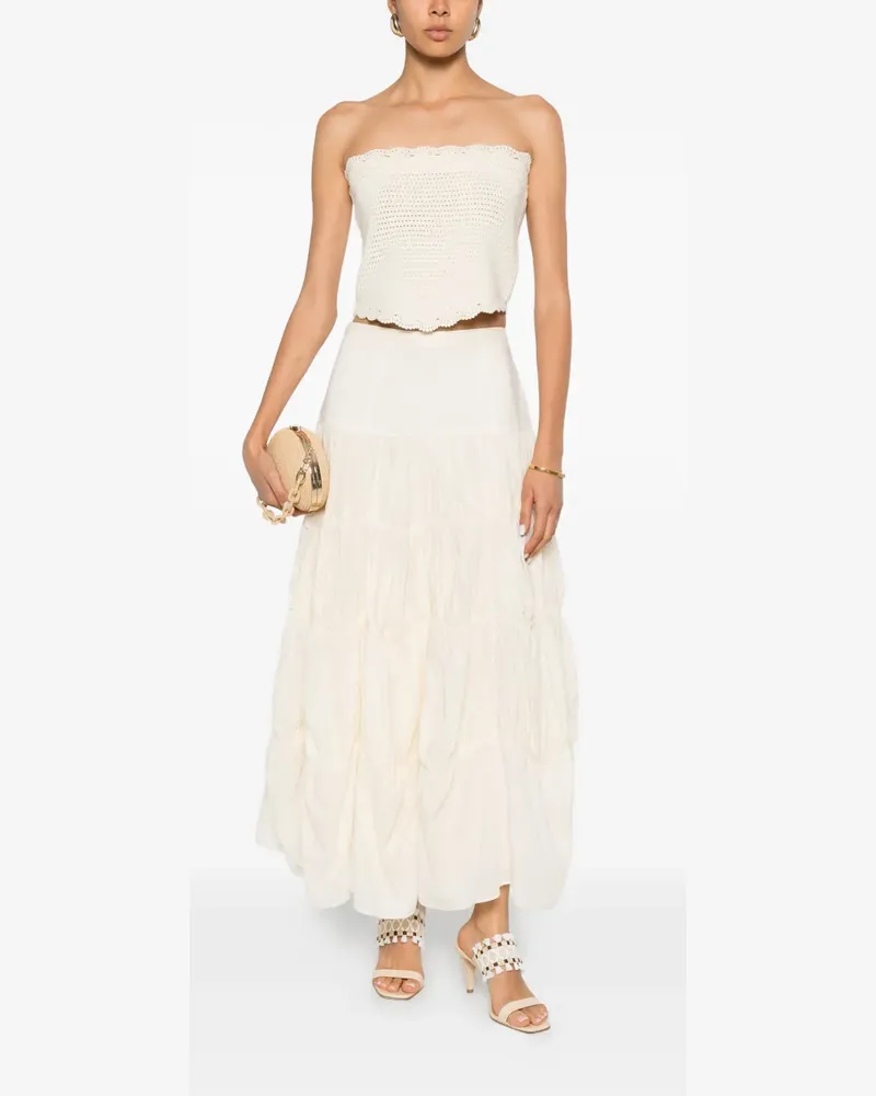 Ulla Johnson Davina drop-waist mid skirt - Nude Nude