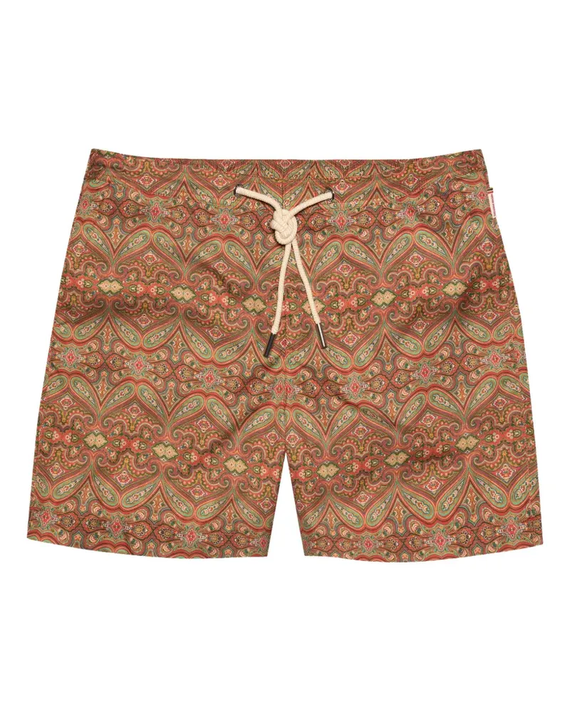 Orlebar Brown Bulldog patterned swim shorts - Orange Orange