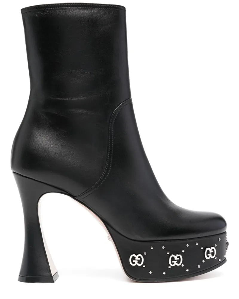 Gucci Stiefel mit Plateausohle 115mm Schwarz