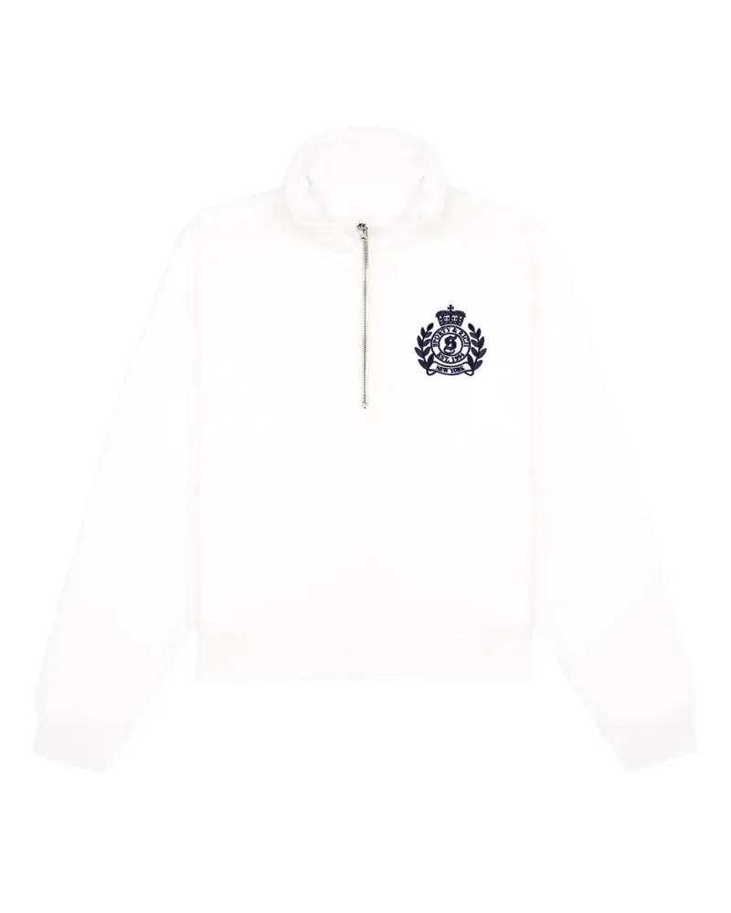 SPORTY & RICH Sweatshirt mit Reißverschluss - Weiß Weiß