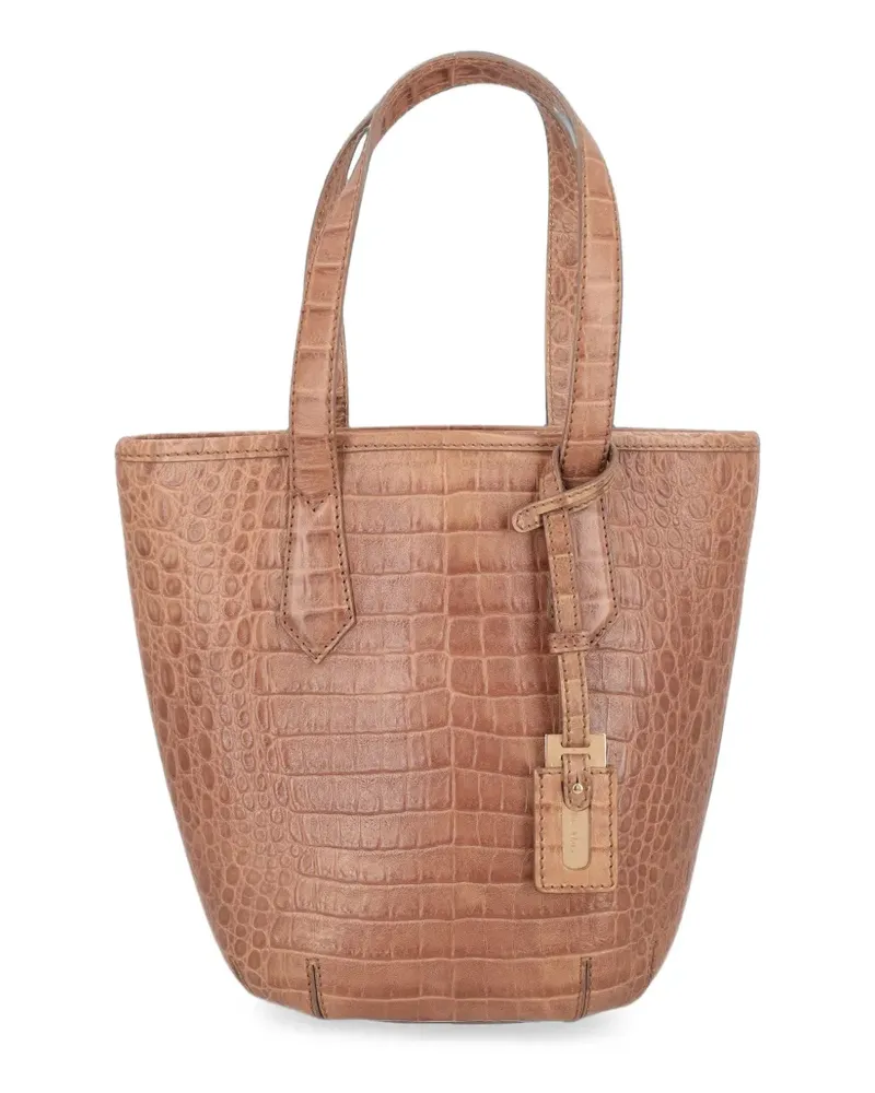 Max Mara croc-effect tote bag - Braun Braun