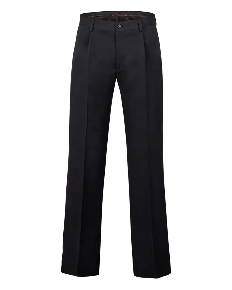 MOORER silk pleated trousers - Schwarz Schwarz