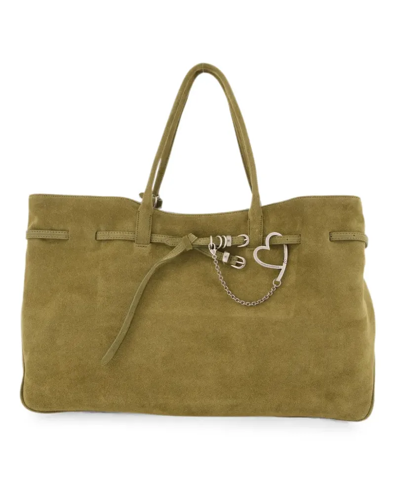 Marge Sherwood Grandma Used Xl suede tote bag - Grün Grün