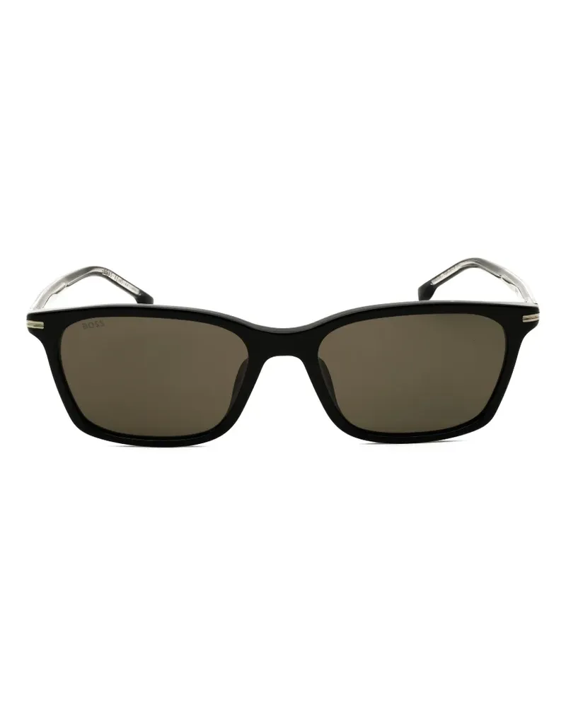 HUGO BOSS rectangle-frame sunglasses - Schwarz Schwarz