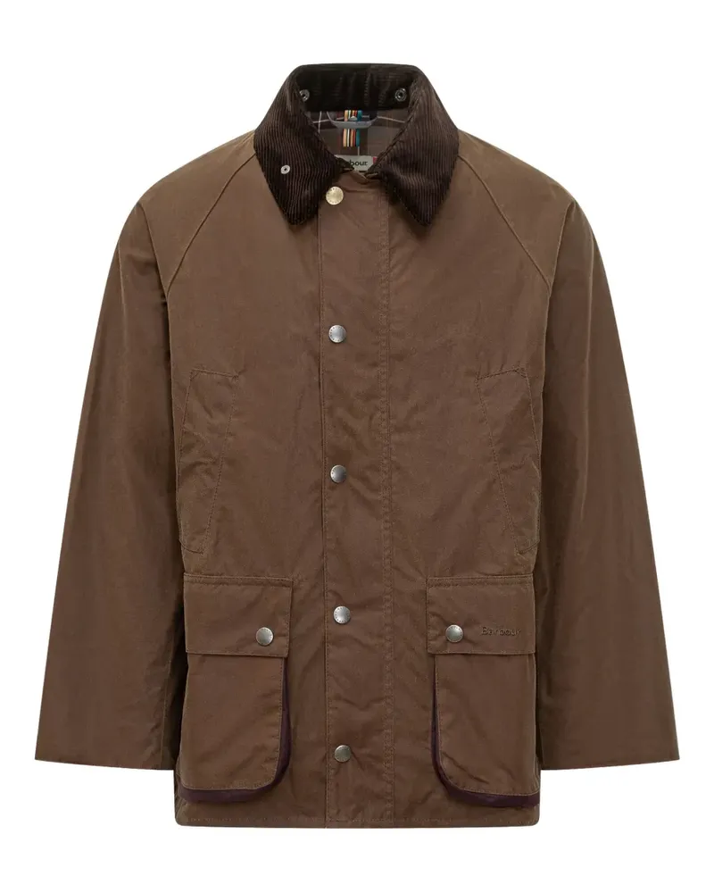 Barbour x Paul Smith corduroy-collar jacket - Braun Braun