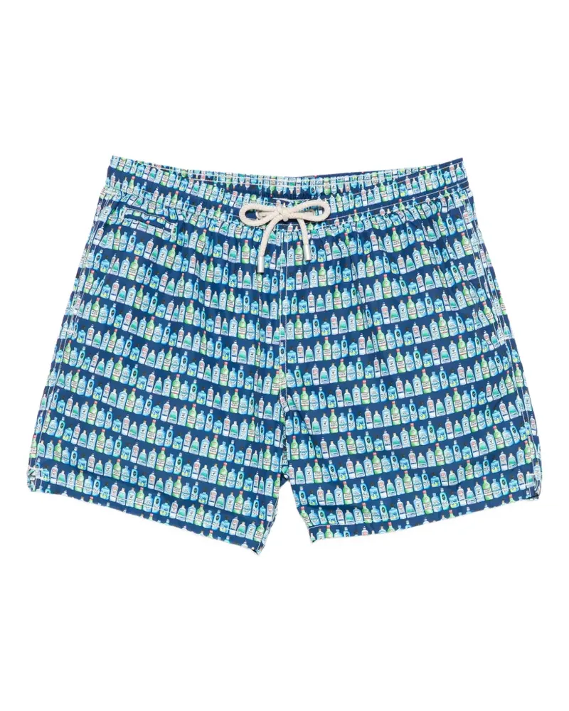 MC2 Saint Barth bottle-print swim shorts - Blau Blau
