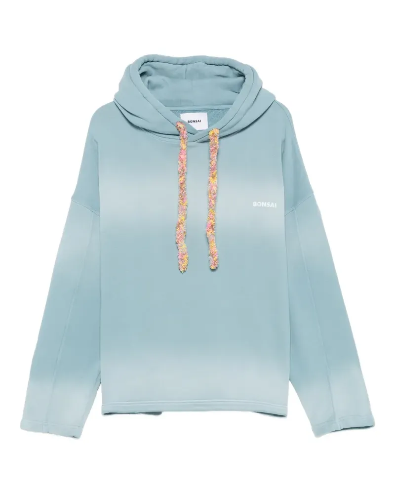 BONSAI Hoodie mit Logo-Print - Blau Blau