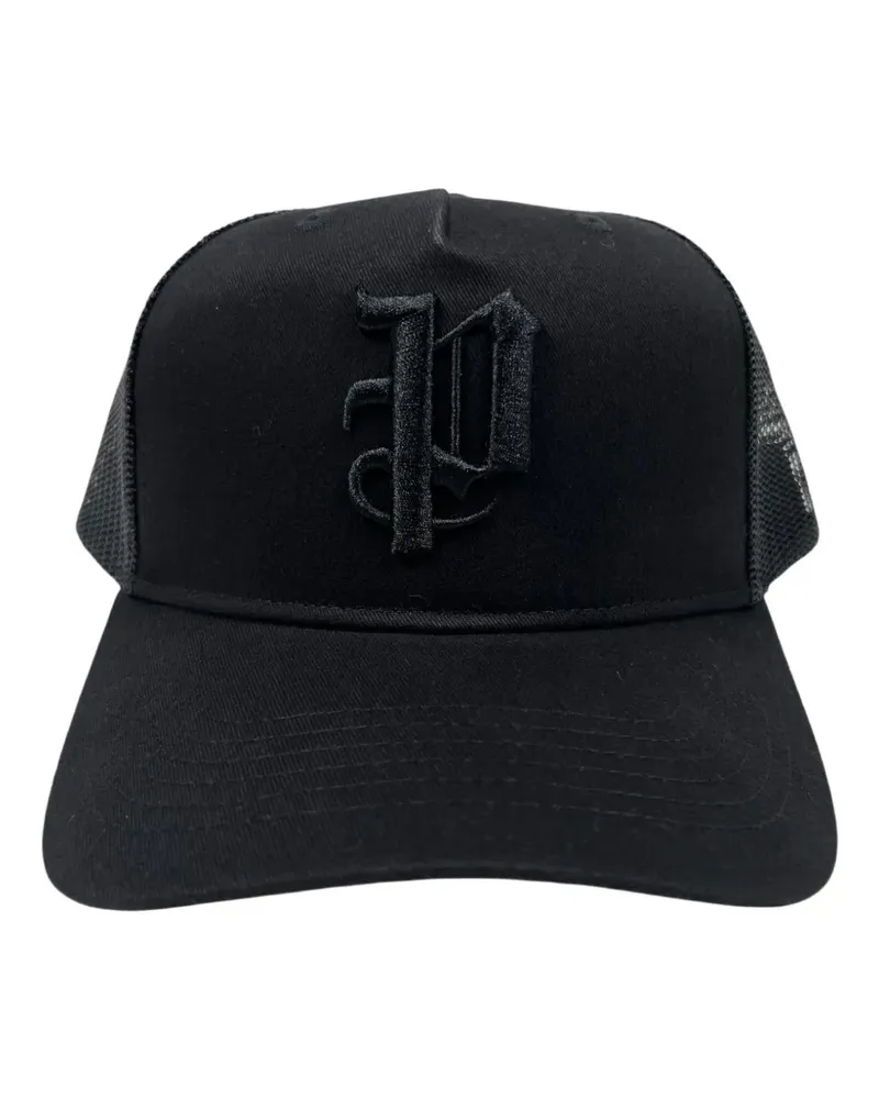 PURPLE BRAND logo-embroidered trucker cap - Schwarz Schwarz