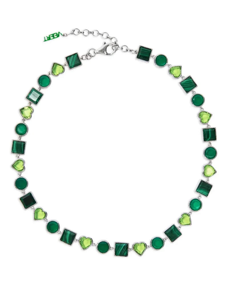 VEERT geometric charm necklace - Grün Grün