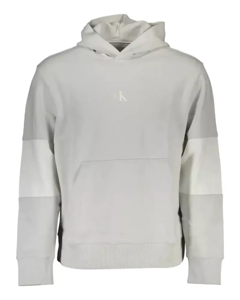 Calvin Klein colorblock logo-embroidered hoodie - Grau Grau