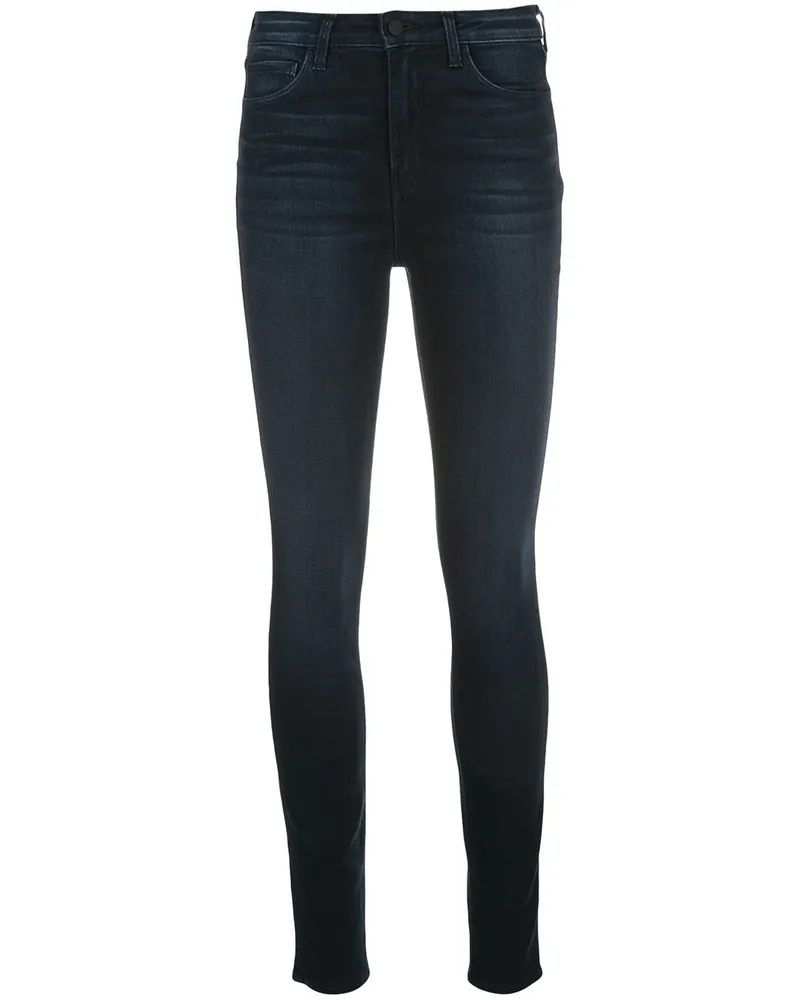 L'Agence Skinny-Jeans mit hohem Bund Blau