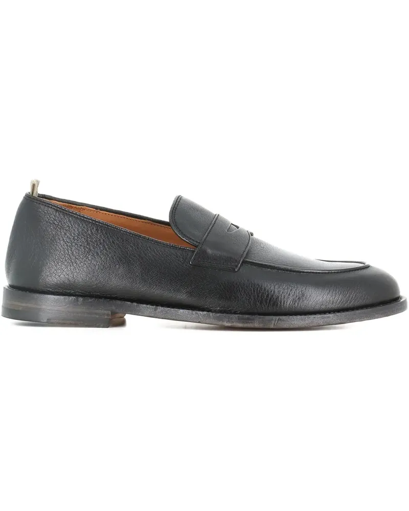 Officine Creative Italia Penny Loafer aus Leder - Schwarz Schwarz