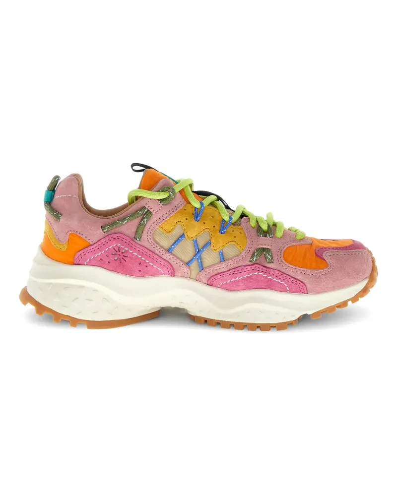Flower MOUNTAIN nubuck leather sneakers - Rosa Rosa