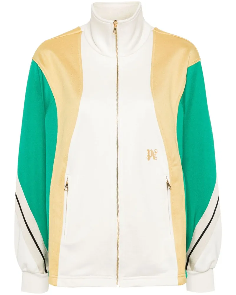 Palm Angels Sportjacke in Colour-Block-Optik - Weiß Weiß