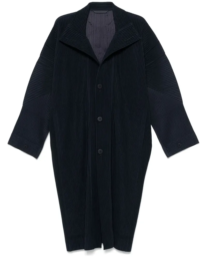 Issey Miyake MC November Mantel - Blau Blau
