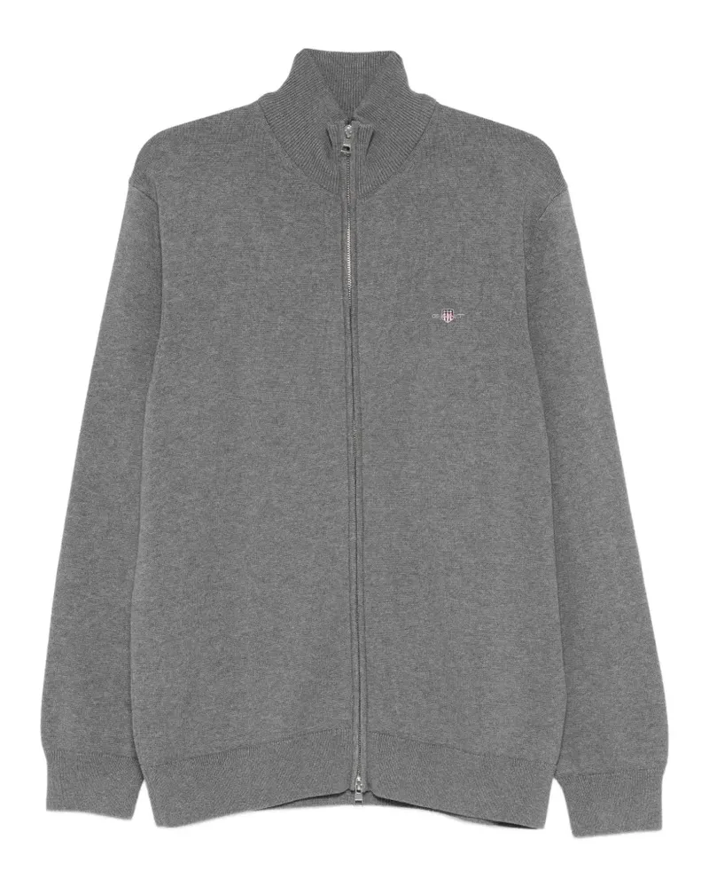 Gant Cardigan mit Reißverschluss - Grau Grau