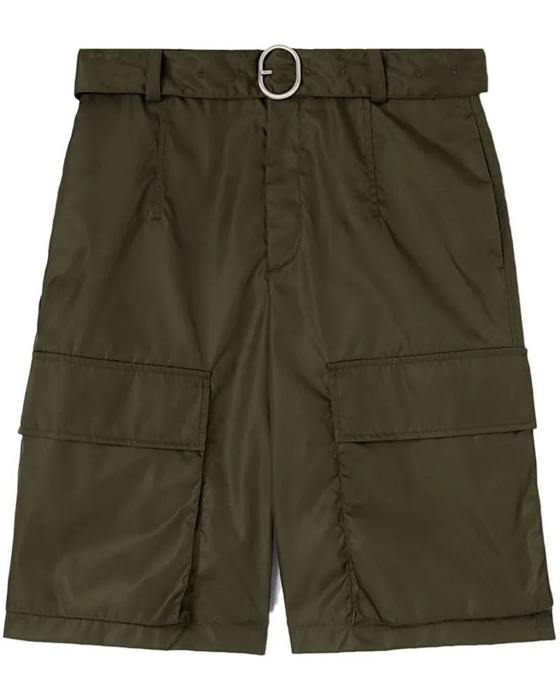 Jil Sander Shorts mit Gürtel - Grün Grün
