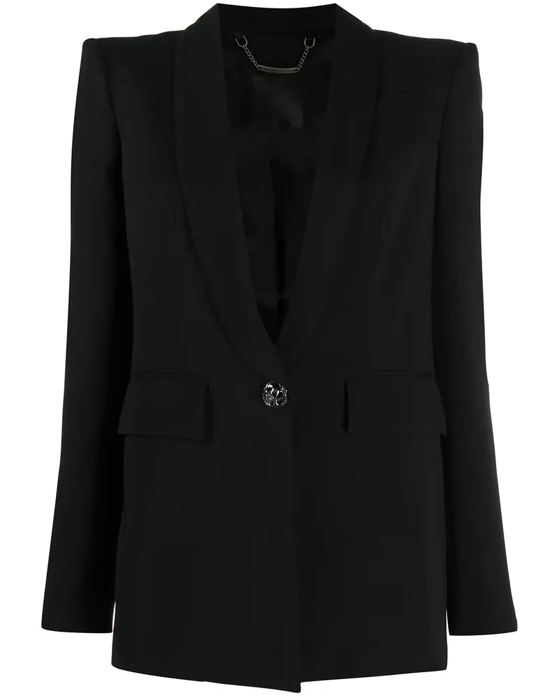 Philipp Plein Blazer mit einem Knopf - Schwarz Schwarz