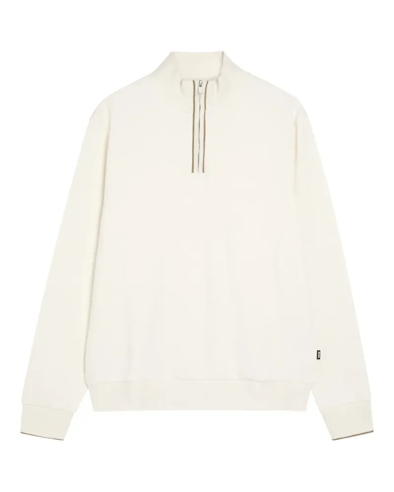 HUGO BOSS Pullover mit kurzem Reißverschluss - Nude Nude