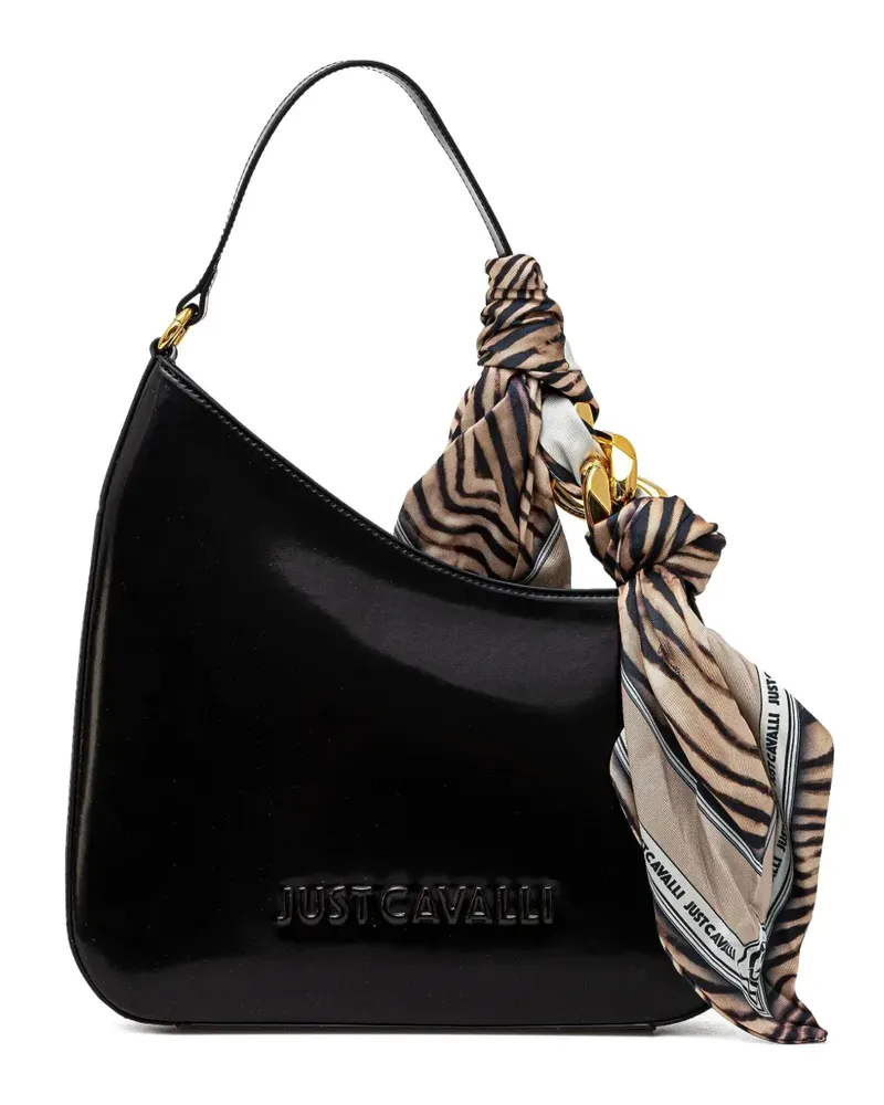Just Cavalli Schultertasche mit Schal - Schwarz Schwarz