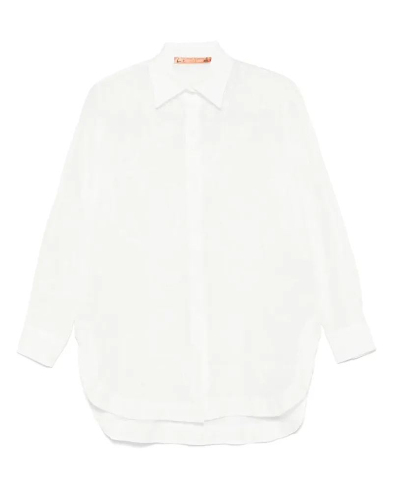 Ermanno Scervino Hemd mit Stickerei - Weiß Weiß