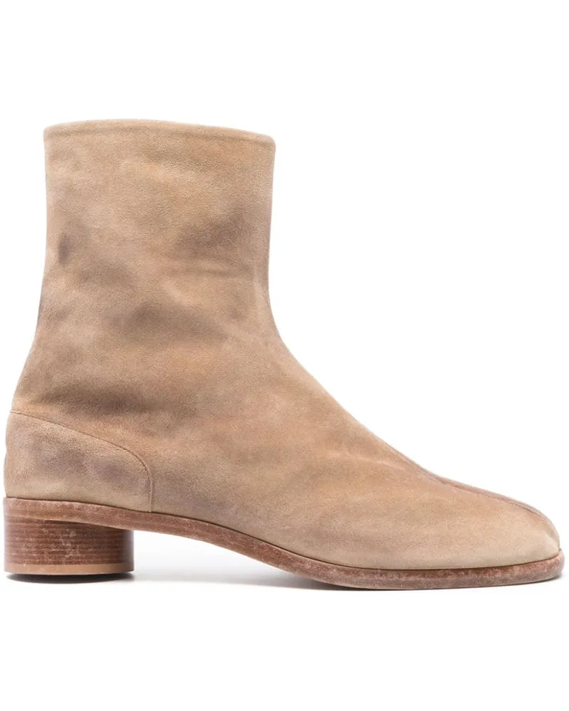 Maison Margiela Stiefel aus Wildleder mit Tabi-Kappe 50mm - Nude Nude