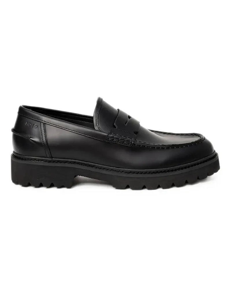 HUGO BOSS lug-sole penny loafers - Schwarz Schwarz