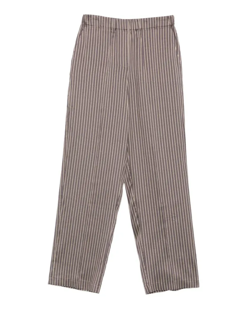 ALYSI Gestreifte Hose mit Stretchbund - Grau Grau