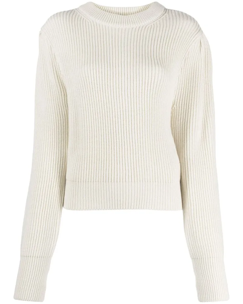 AMOMENTO Gerippter Pullover Nude