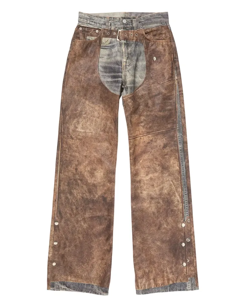 Acne Studios Jeans mit Print - Braun Braun