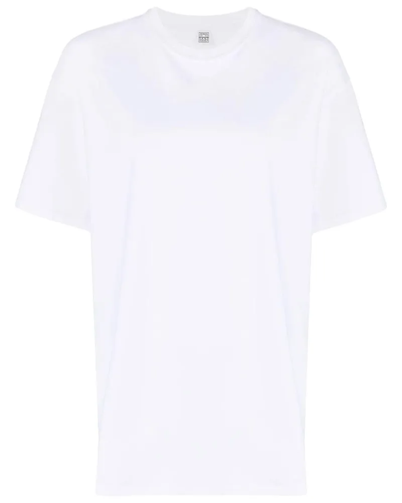 Totême Straight T-Shirt aus Baumwolle - Weiß Weiß