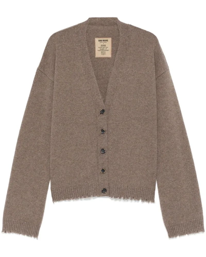 Uma Wang Over Cardigan aus Kaschmir - Braun Braun