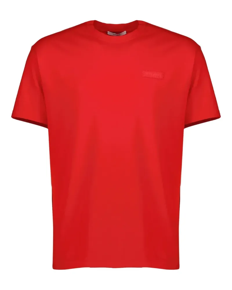 Givenchy logo-patch short-sleeve T-shirt - Rot Rot