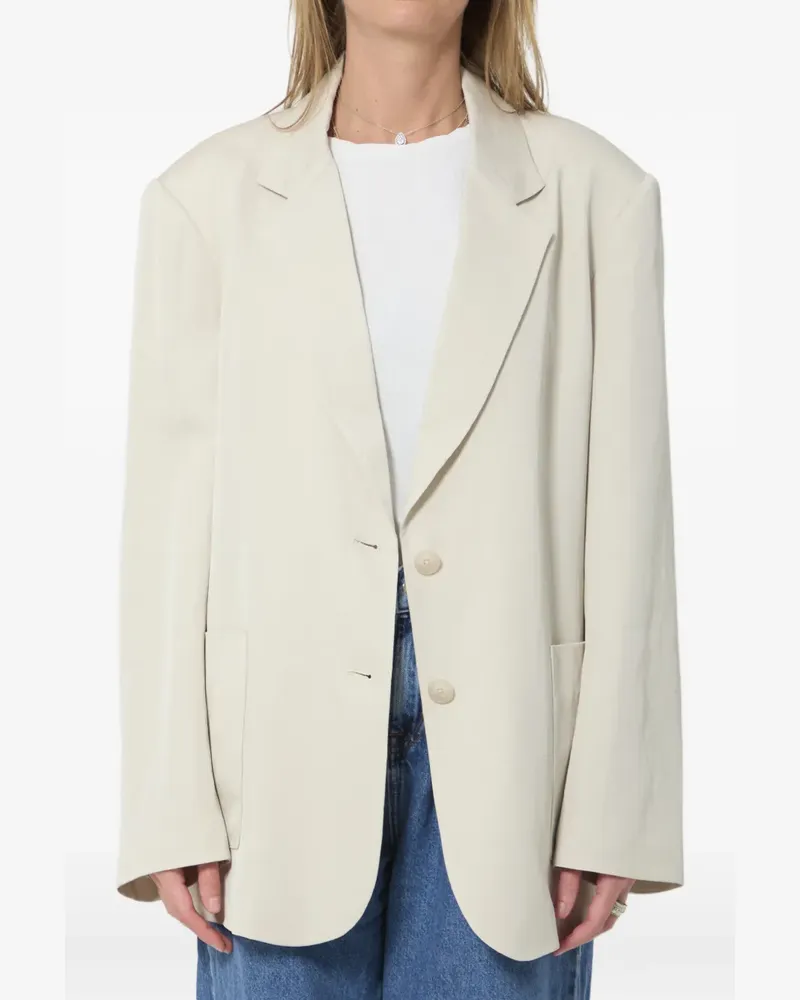 FRANKIE Shop Bruna single-breasted blazer - Nude Nude