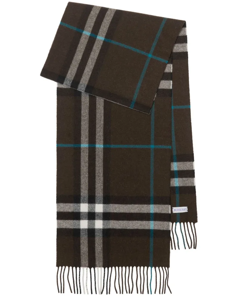 Burberry Kaschmirschal mit Vintage-Check - Braun Braun