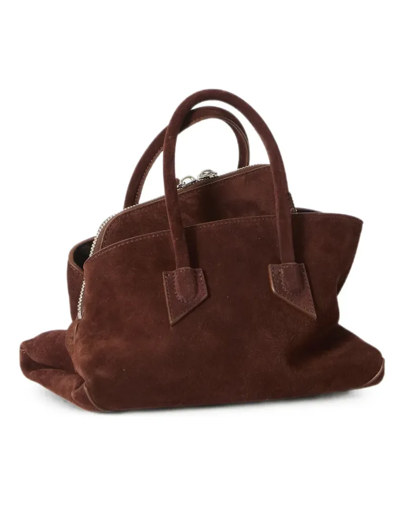 ATTICO Mini La Passeggiata Tote Bag - Braun Braun