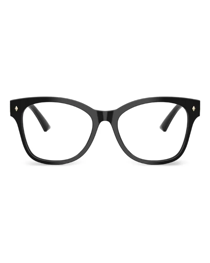 Jimmy Choo Brille mit rundem Gestell - Schwarz Schwarz
