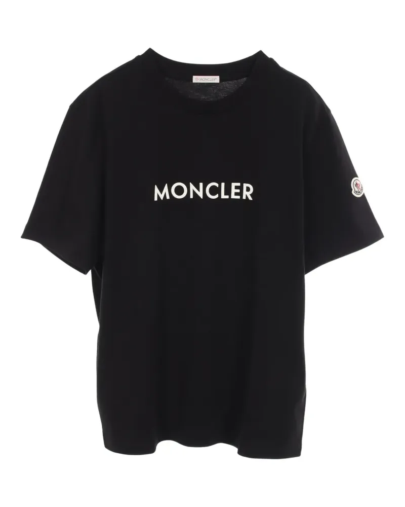 Moncler 2020s logo-print short-sleeve T-shirt - Schwarz Schwarz