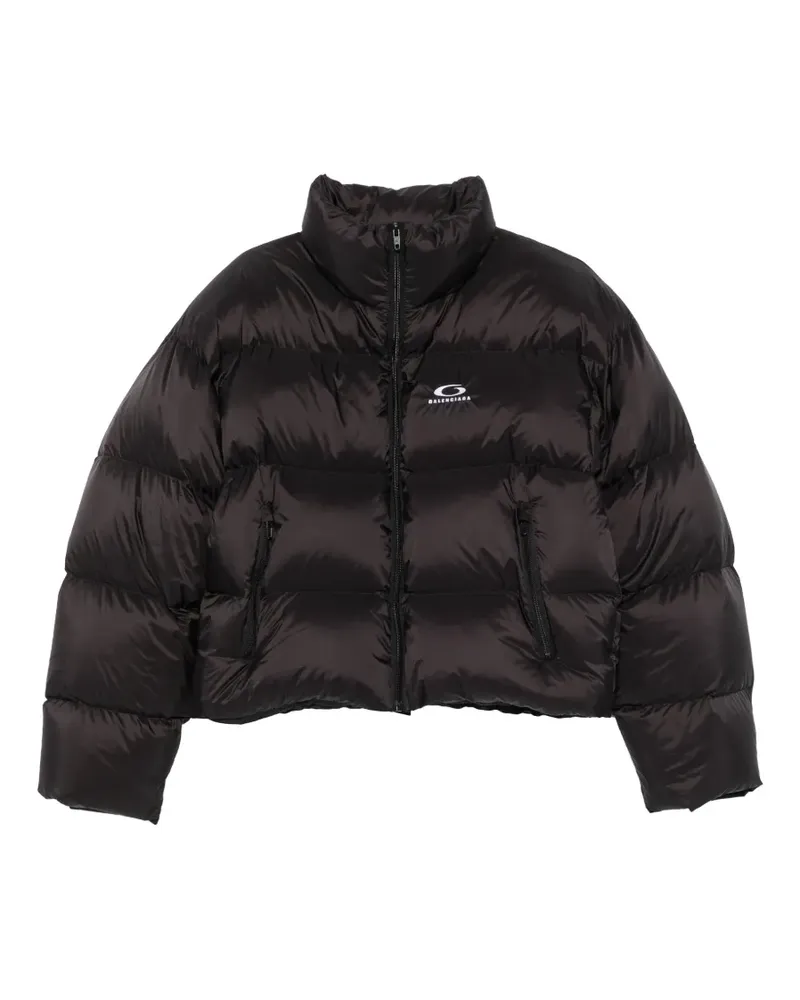 Balenciaga Gefütterte Cropped-Jacke - Schwarz Schwarz