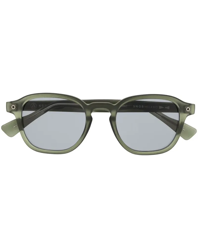 SNOB Milano Sonnenbrille mit rundem Gestell - Grün Grün